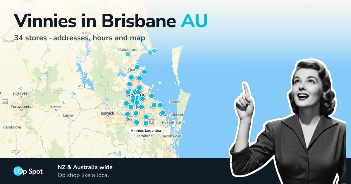 Vinnies op shops in Brisbane — 34 stores · Op Spot